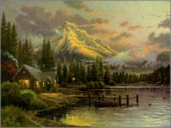 Thomas Kinkade - Lakeside Hideaway