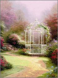 Thomas Kinkade - Lilac Gazebo