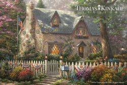 Thomas Kinkade - Liberty Lane Cottage