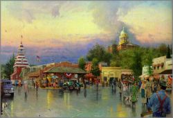 Thomas Kinkade - Main Street Courthouse