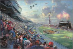 Thomas Kinkade - Nascar Thunder