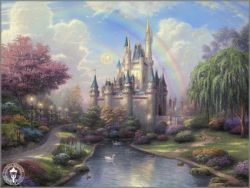 Thomas Kinkade - New Day at the Cinderella Castle