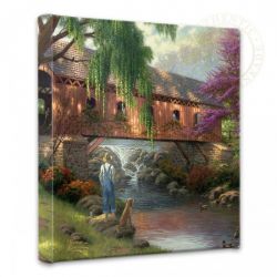 Thomas Kinkade - Old Fishing Hole - Wrapped Canvases