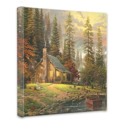 Thomas Kinkade - Peaceful Retreat, A - Wrapped Canvases