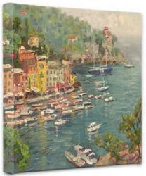 Thomas Kinkade - Portofino - Wrapped Canvases