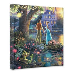 Thomas Kinkade - Princess and the Frog, The - Wrapped Canvases