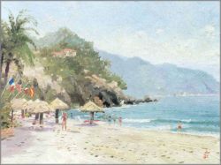 Thomas Kinkade - Puerto Vallarta Beach - Plein Air Collection