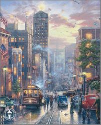 Thomas Kinkade - San Franscisco, Powell St.