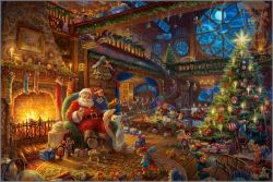 Thomas Kinkade - Santa's Workshop