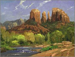 Thomas Kinkade - Sedona Cliffs - Plein Air Collection