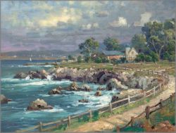 Thomas Kinkade - Seaside Village - Plein Air Collection