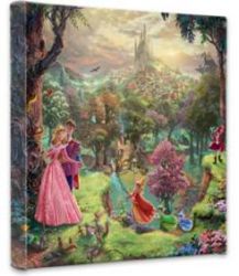 Thomas Kinkade - Sleeping Beauty, Wrapped Canvas