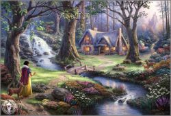 Thomas Kinkade - Snow White Discovers the Cottage - Classics Collection