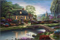 Thomas Kinkade - Stoney Creek Cottage