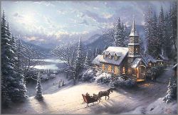 Thomas Kinkade - Sunday Evening Sleigh Ride - Classics Collection