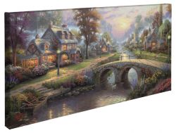 Thomas Kinkade - Sunset on Lamplight Lane