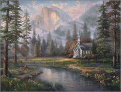 Thomas Kinkade - Valley Chapel