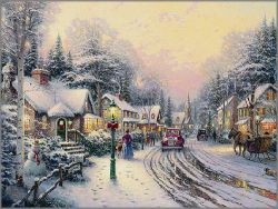 Thomas Kinkade - Village Christmas