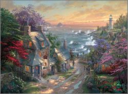 Thomas Kinkade - Village Lighthouse