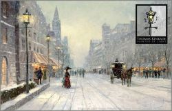 Thomas Kinkade - Winter's Dusk - Robert Girrard Collection