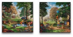 Thomas Kinkade - Disney Winnie the Pooh Collection - Wrapped Canvases