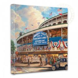 Thomas Kinkade - Wrigley Field - Wrapped Canvases