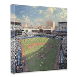 Thomas Kinkade Yankee Stadium Black & White Sketch- Matted