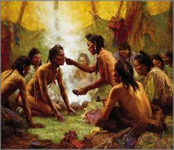 Howard Terpning - Blessing from the Medicine Man