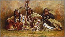 Howard Terpning - Blackfeet Spectators