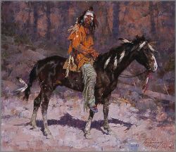 Howard Terpning - Horse Feathers