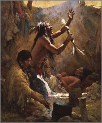 Howard Terpning - Medicine Man of the Cheyenne