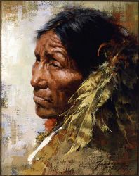 Howard Terpning - Skeptic, The (Portraits of Our Native American History)