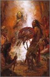 Howard Terpning - Transferring the Medicine Shield