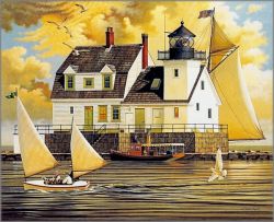 Charles Wysocki - Rockland Breakwater Light