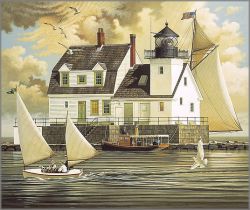 Charles Wysocki - Rockland Breakwater Light