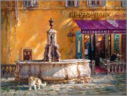 Cao Yong - Town Square, Tuscany